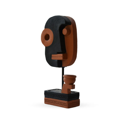 Ekon terracotta tribal sculpture handcrafted ethnic decor for modern home interiors