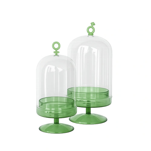 Garden bell glass cloche decorative glass display accent for modern home interiors