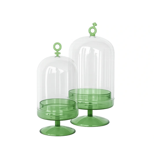 Garden bell glass cloche decorative glass display accent for modern home interiors