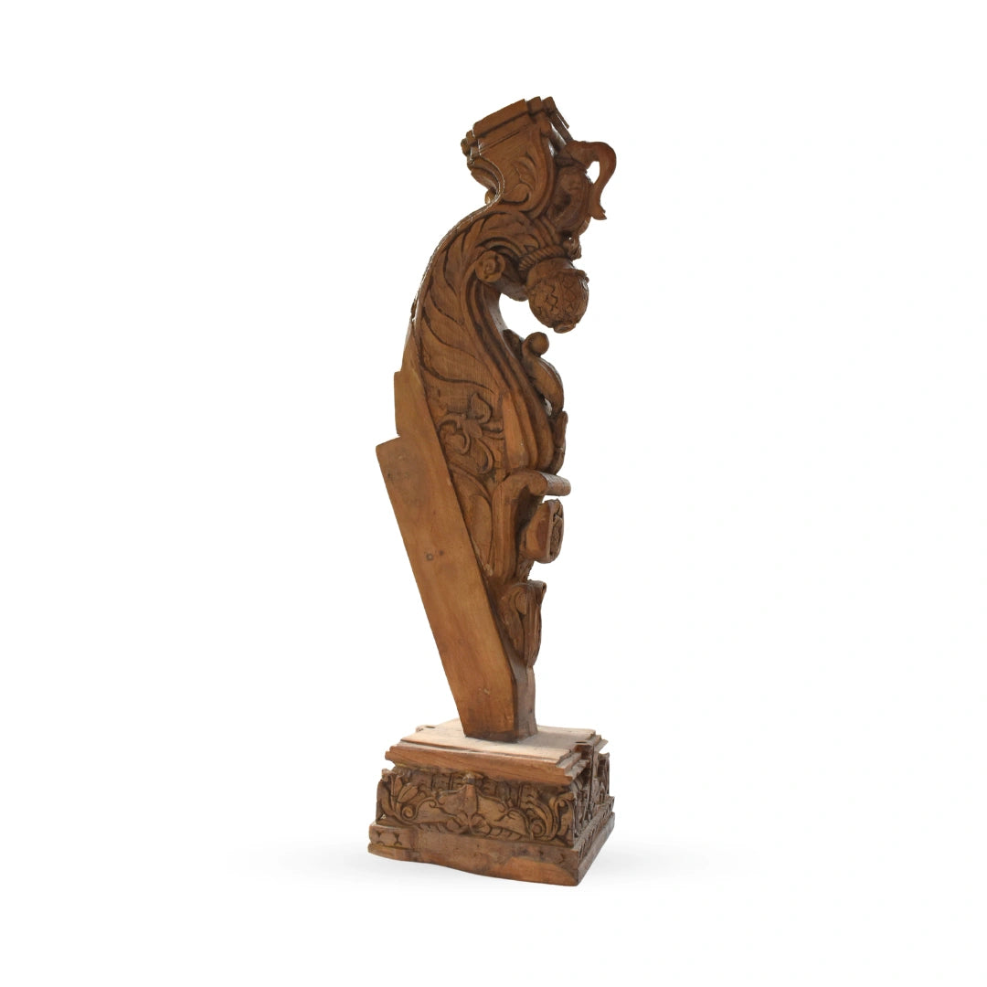 Gauhar wooden carved wall bracket decorative wall decor for modern interiors
