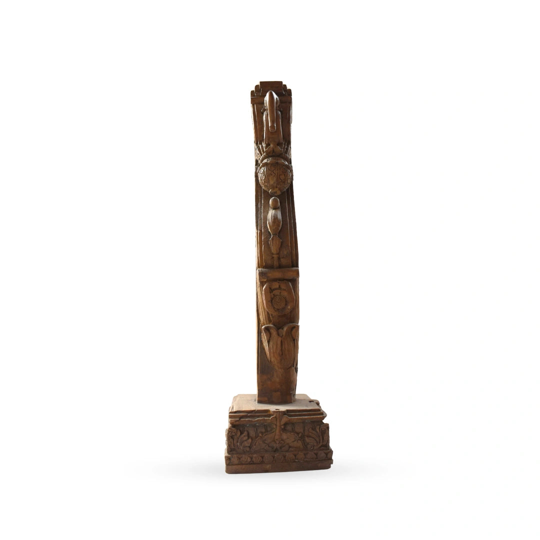 Gauhar wooden carved wall bracket decorative wall decor for modern interiors