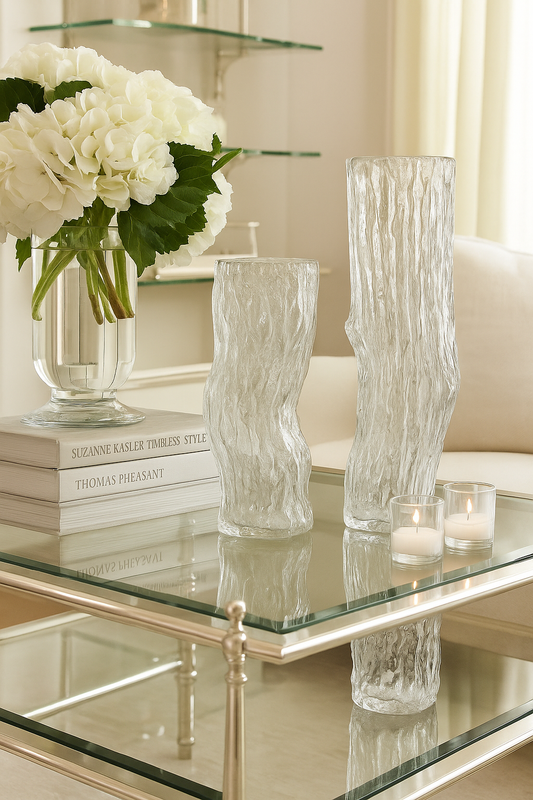 Glacial Flow Glass Vase