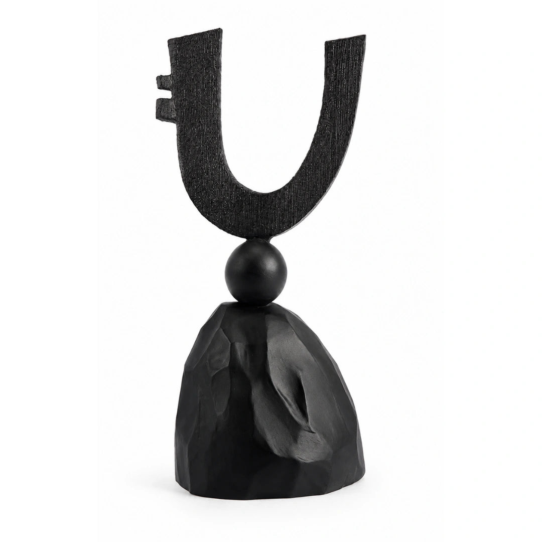 Helios Magnetite sculptural table decor for contemporary home interiors