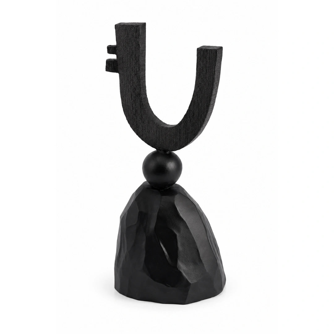 Helios Magnetite sculptural table decor for contemporary home interiors