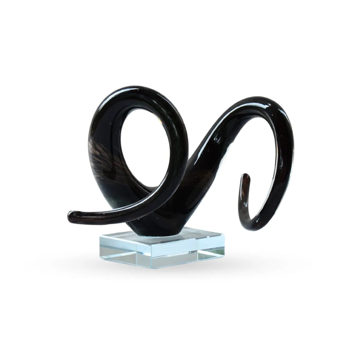 Helix Serpentine Glass Sculpture