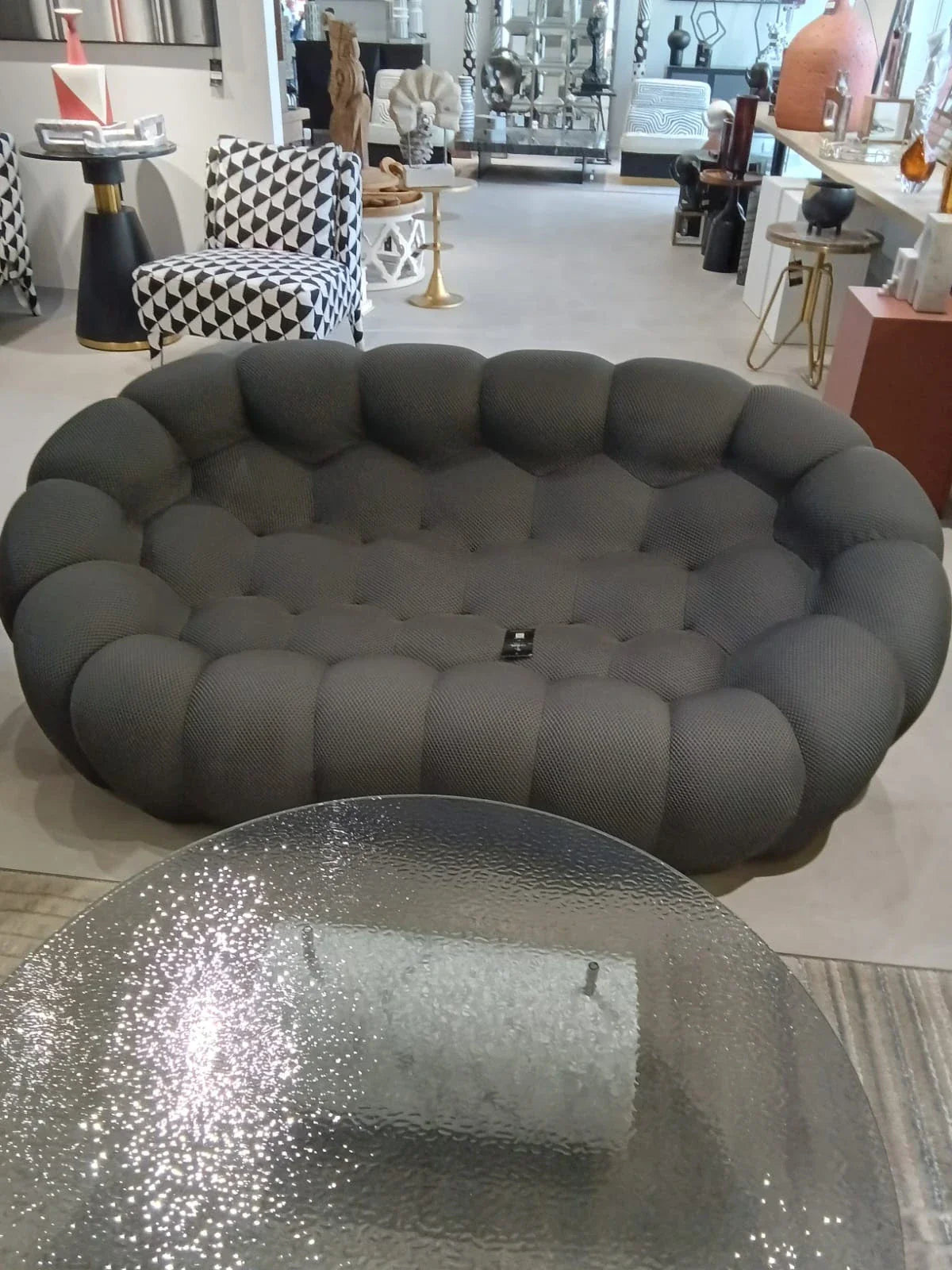 Helmer 2 seater grey