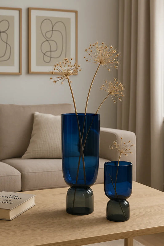 Holy Grail Dark Blue Vase