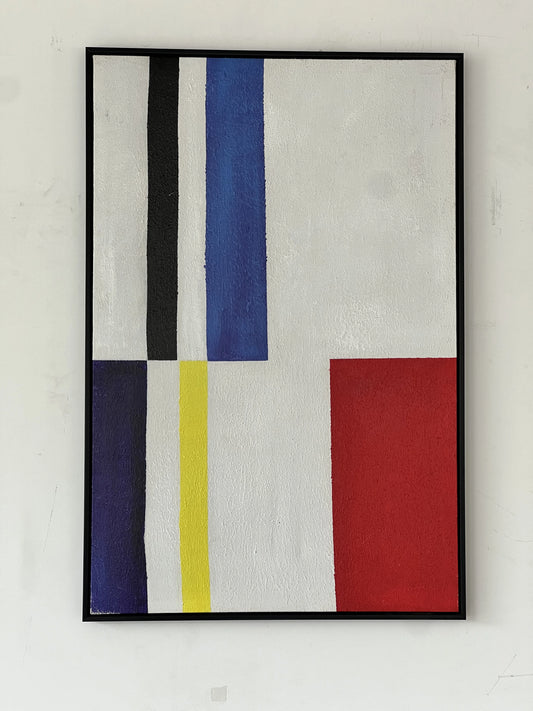 The Piet Style Abstract Painting