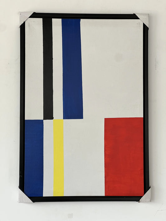 The Piet Style Abstract Painting