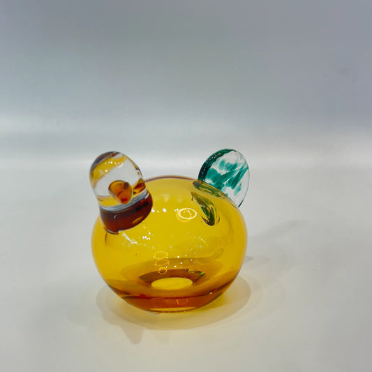 Amber Glass Chanting Nesting Bird
