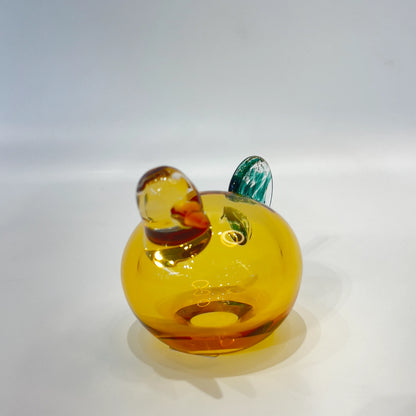 Amber Glass Chanting Nesting Bird