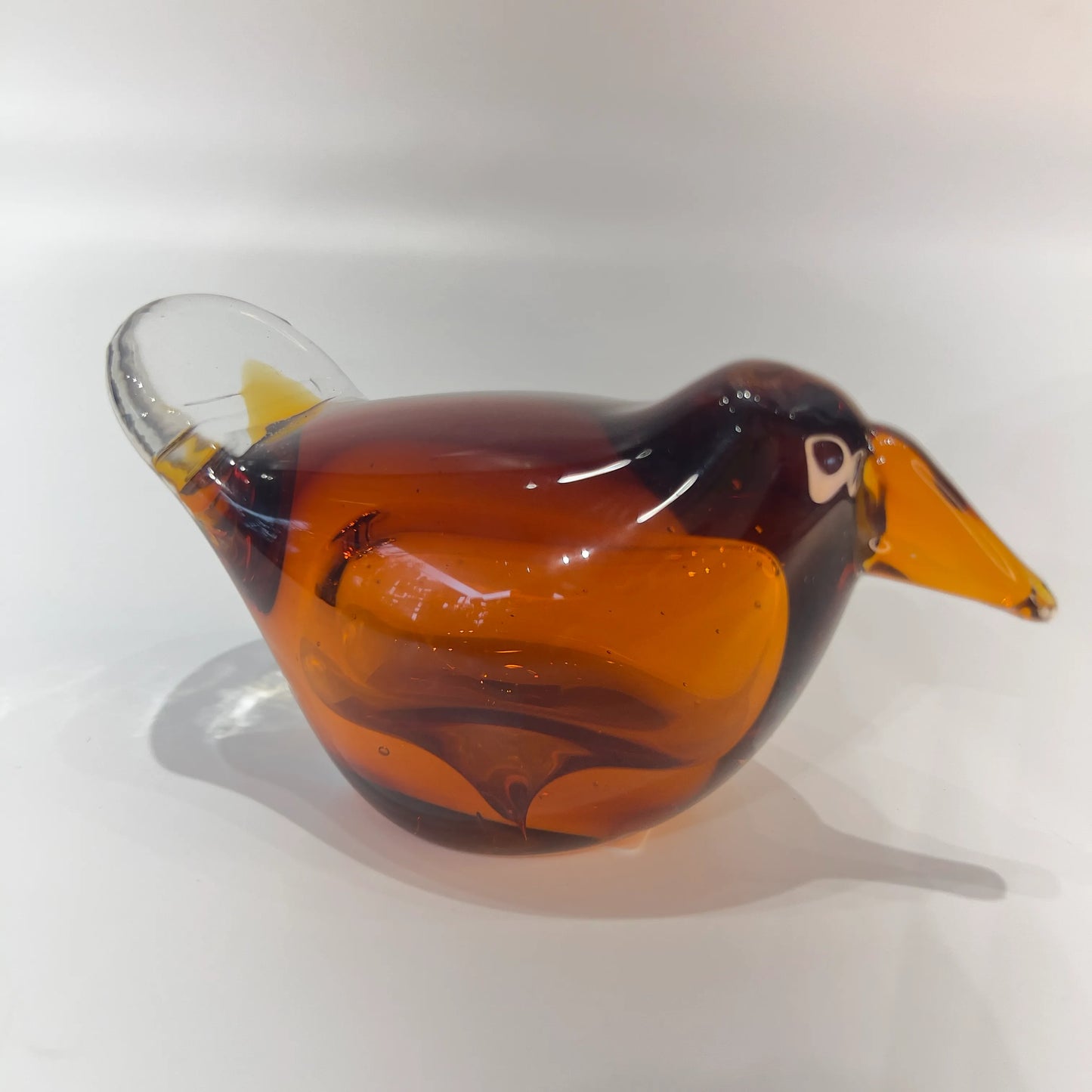 Amber Sienna Sparrow Glass Sculpture