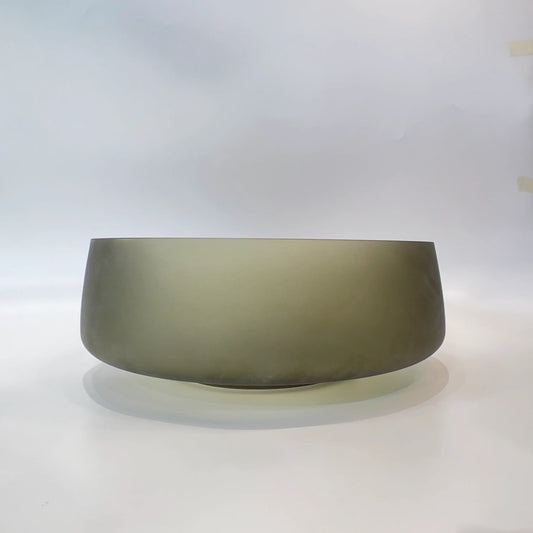 Olive Opaque Glass Bowl