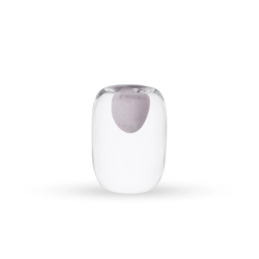 Ink glass vase contemporary decorative glass vase with suspended coloured detail