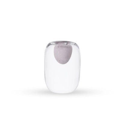 Ink glass vase contemporary decorative glass vase with suspended coloured detail