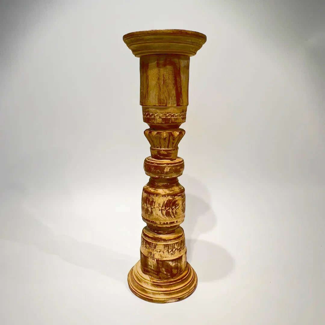 Kalasha Wooden Candle Stand