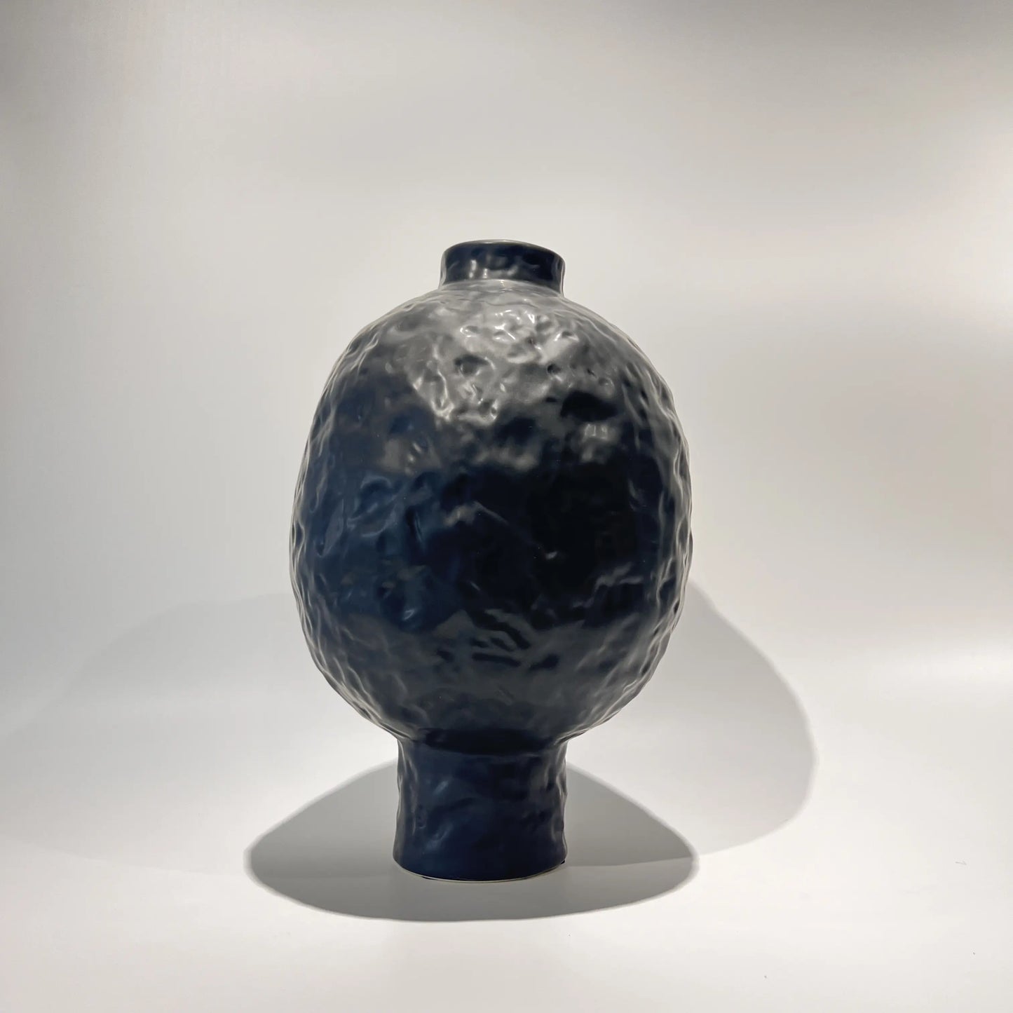 Leviathan Ceramic Inverted Vase - Matt Black