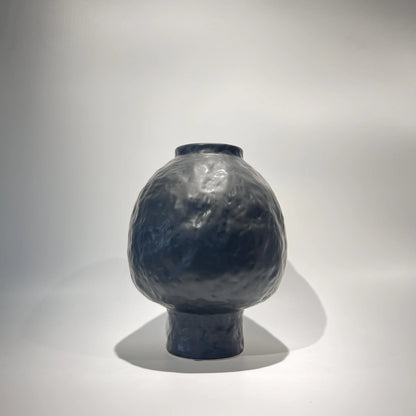 Leviathan Ceramic Inverted Vase - Matt Black