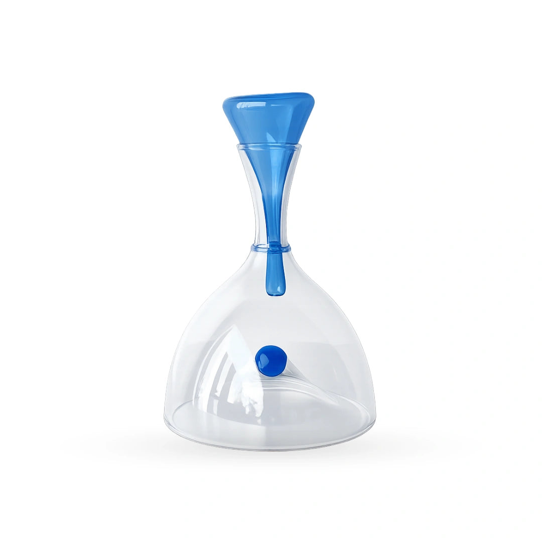 Lily floating pearl glass decanter decorative glass vessel for modern home interiors