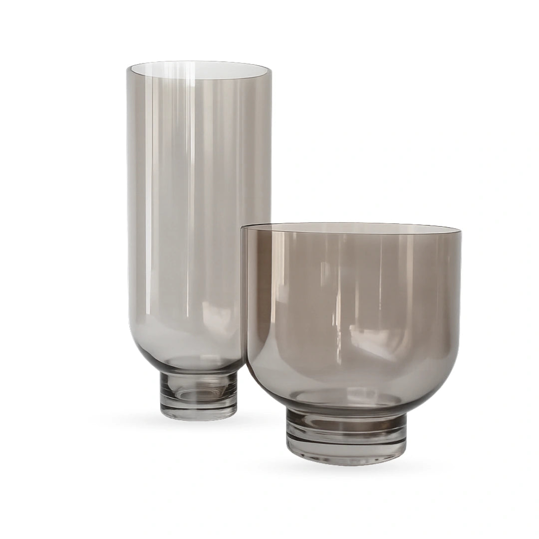 Nilo glass vase tinted decorative glass vase for modern home interiors