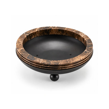 Nirvana decorative tray with marble effect rim for contemporary home interiors
