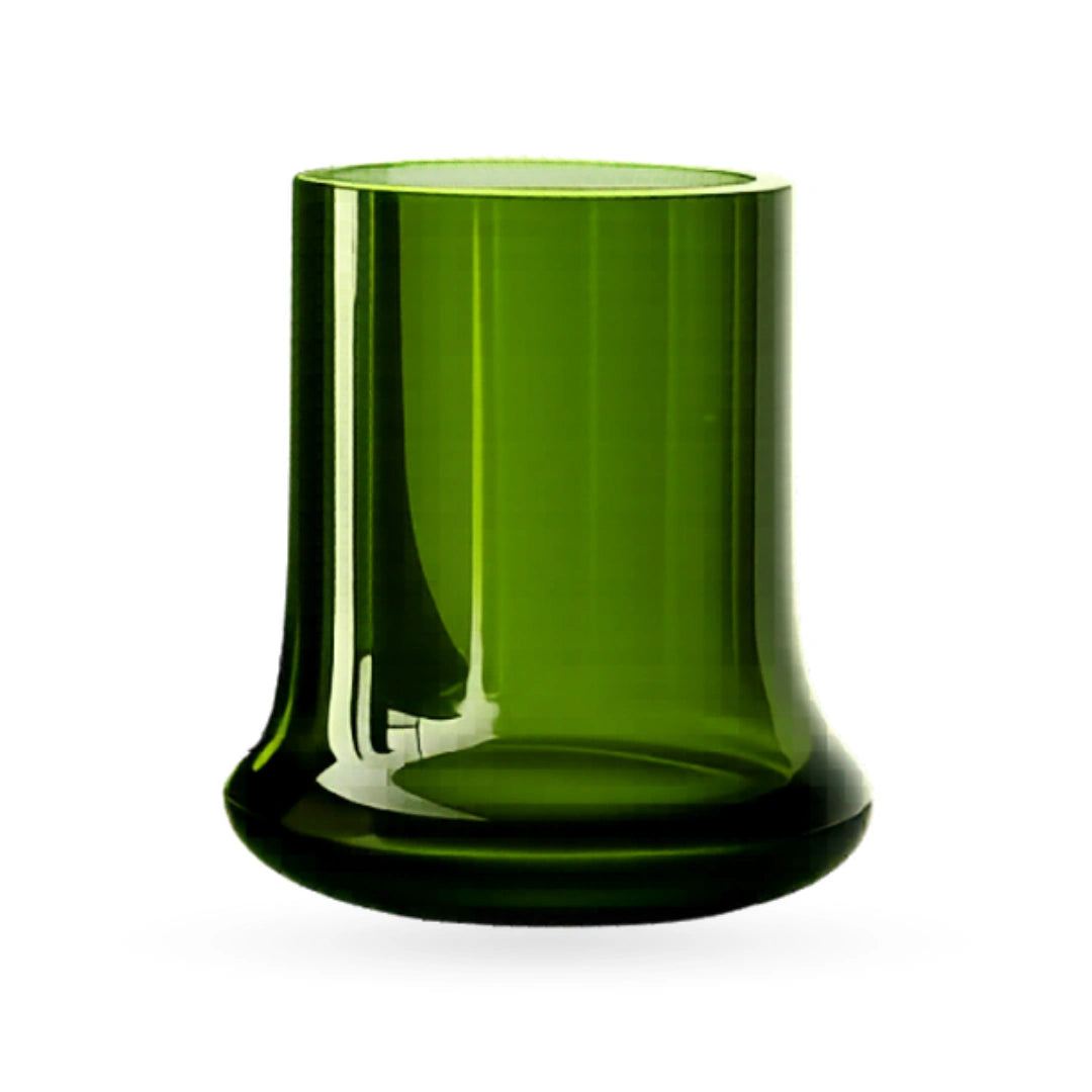 Olivine glass vase green decorative vase for modern home interiors