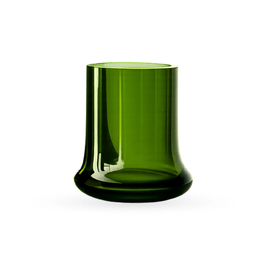 Olivine glass vase green decorative vase for modern home interiors