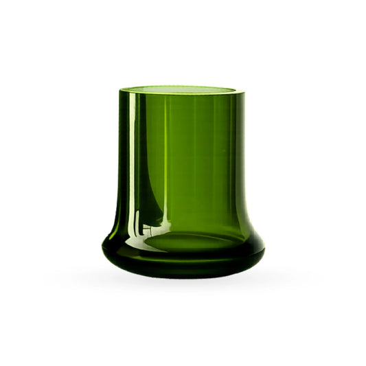 Olivine glass vase green decorative vase for modern home interiors