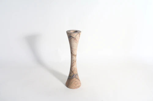 Polychrome Marble Candle Holder