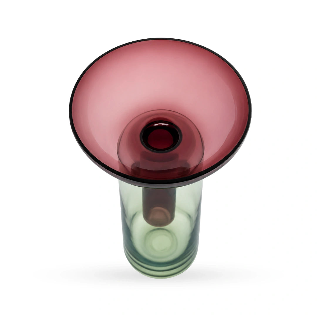 Petal detachable bowl glass vase contemporary decorative glass accent for modern interiors