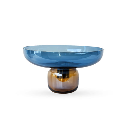 Petal detachable bowl glass vase contemporary decorative glass accent for modern interiors