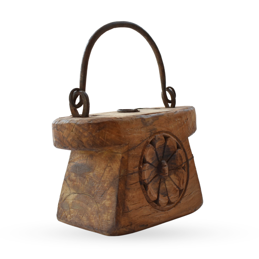 Phuldani Wooden Oil Pot