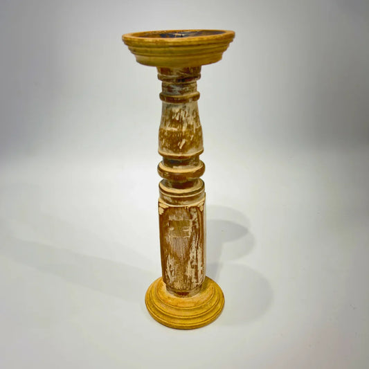 Pratham Wooden Candle Stand