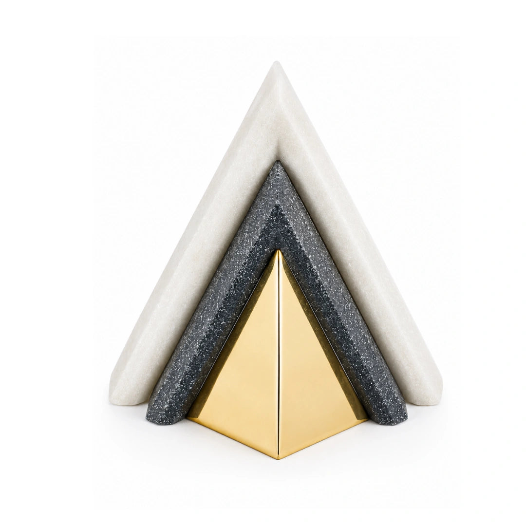 Prism Sanctuary geometric table decor sculpture for contemporary home interiors