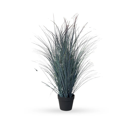 Rhodesian blue grass artificial plant in pot for modern home decor