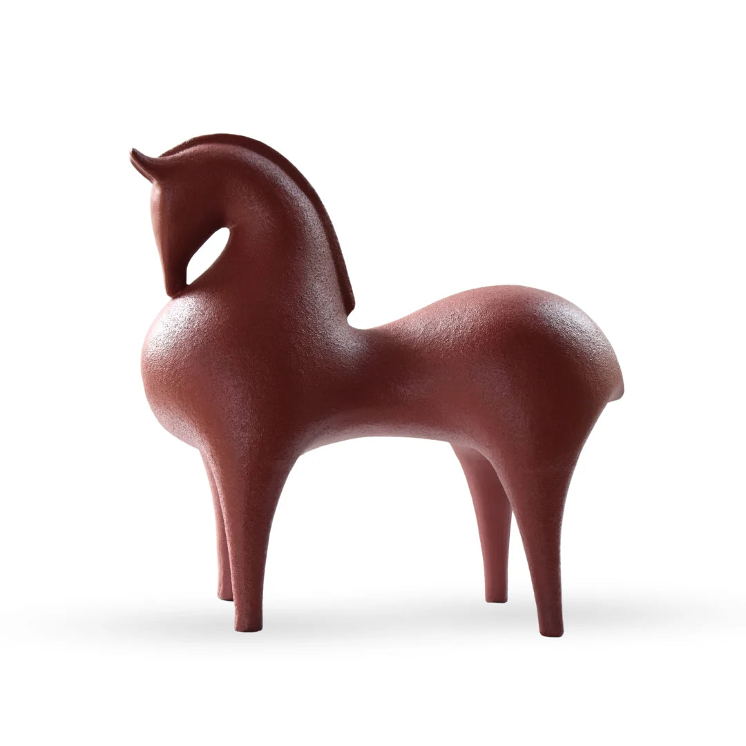 Roux nording horse figurine sculptural table decor for modern home interiors