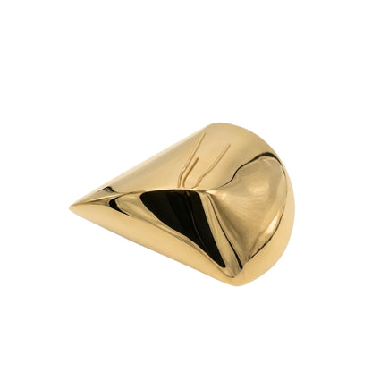 Serene water drop metallic table decor sculpture for contemporary home interiors