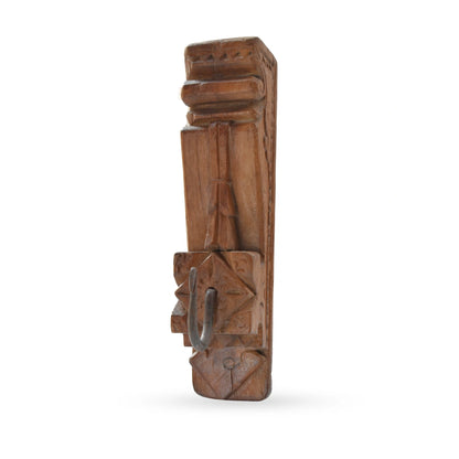 Shikhar wooden wall hanging hooks carved wall decor hooks for modern interiors