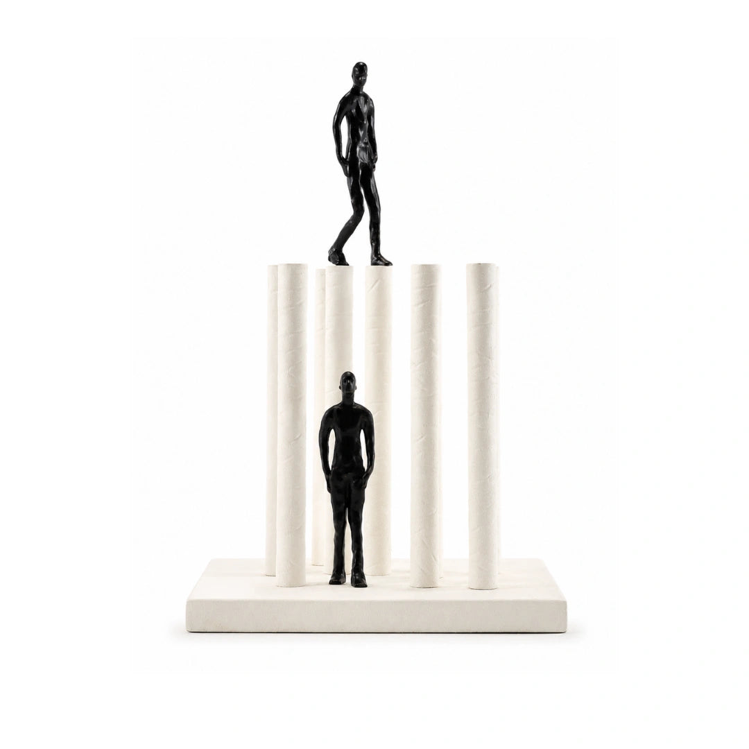 Spatial Experience contemporary sculpture with abstract human figures for modern home interiors