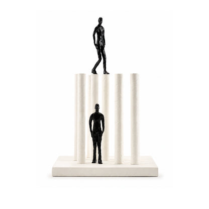 Spatial Experience contemporary sculpture with abstract human figures for modern home interiors