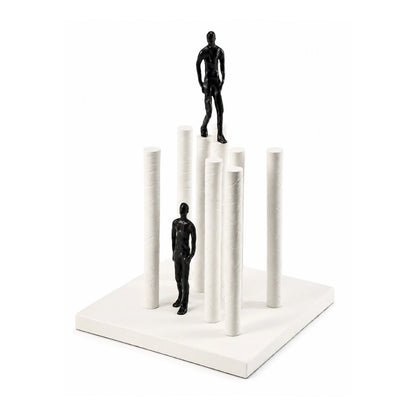 Spatial Experience contemporary sculpture with abstract human figures for modern home interiors