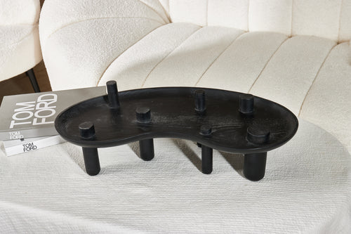 Torei Black Tray With Stand