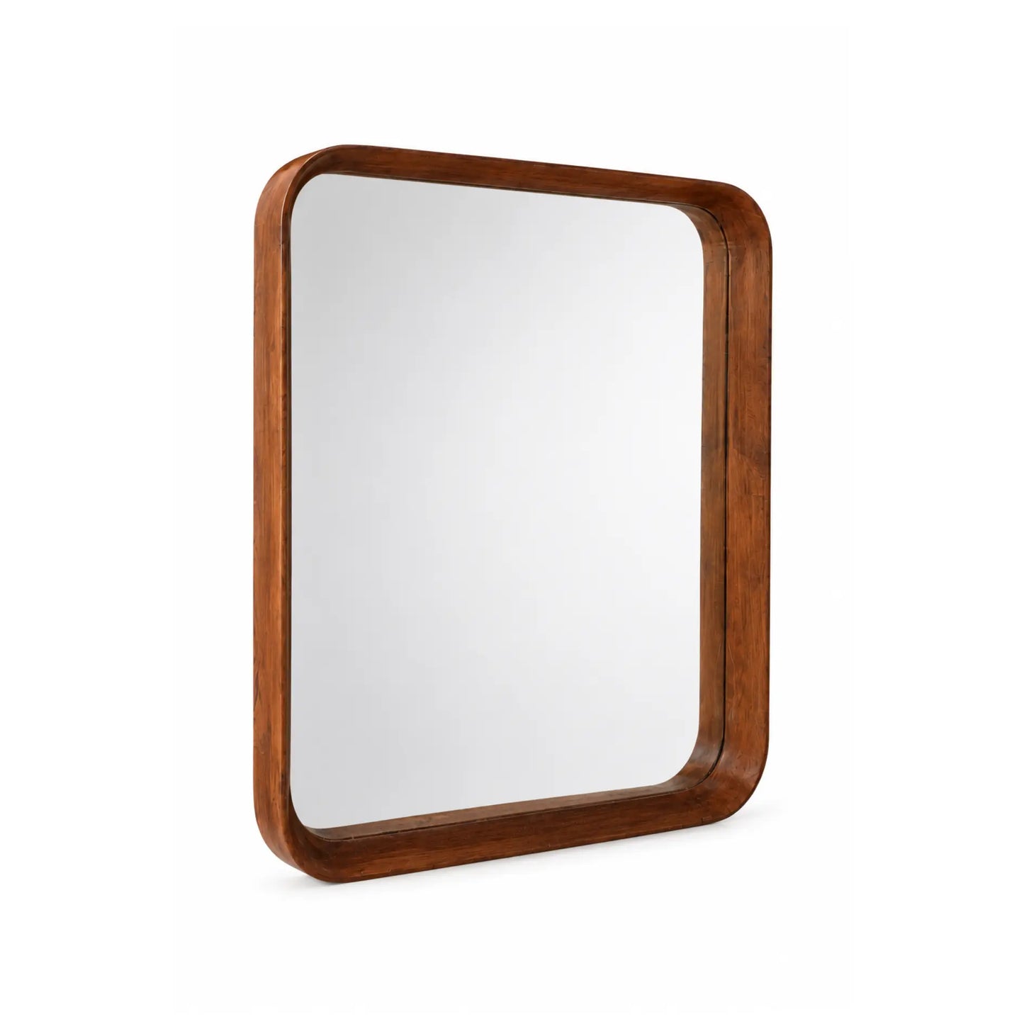 Tavonta Square Wooden Wall Mirror