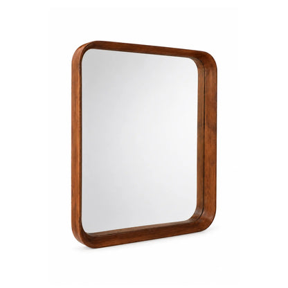 Tavonta Square Wooden Wall Mirror