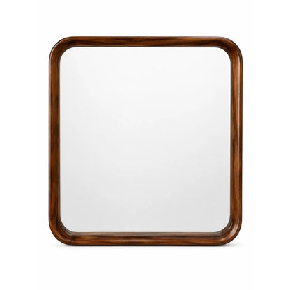 Tavonta Square Wooden Wall Mirror