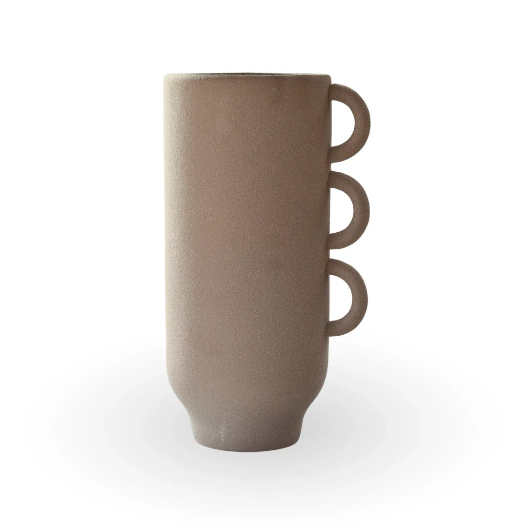 Terre gray decorative vase ceramic modern vase for contemporary home decor