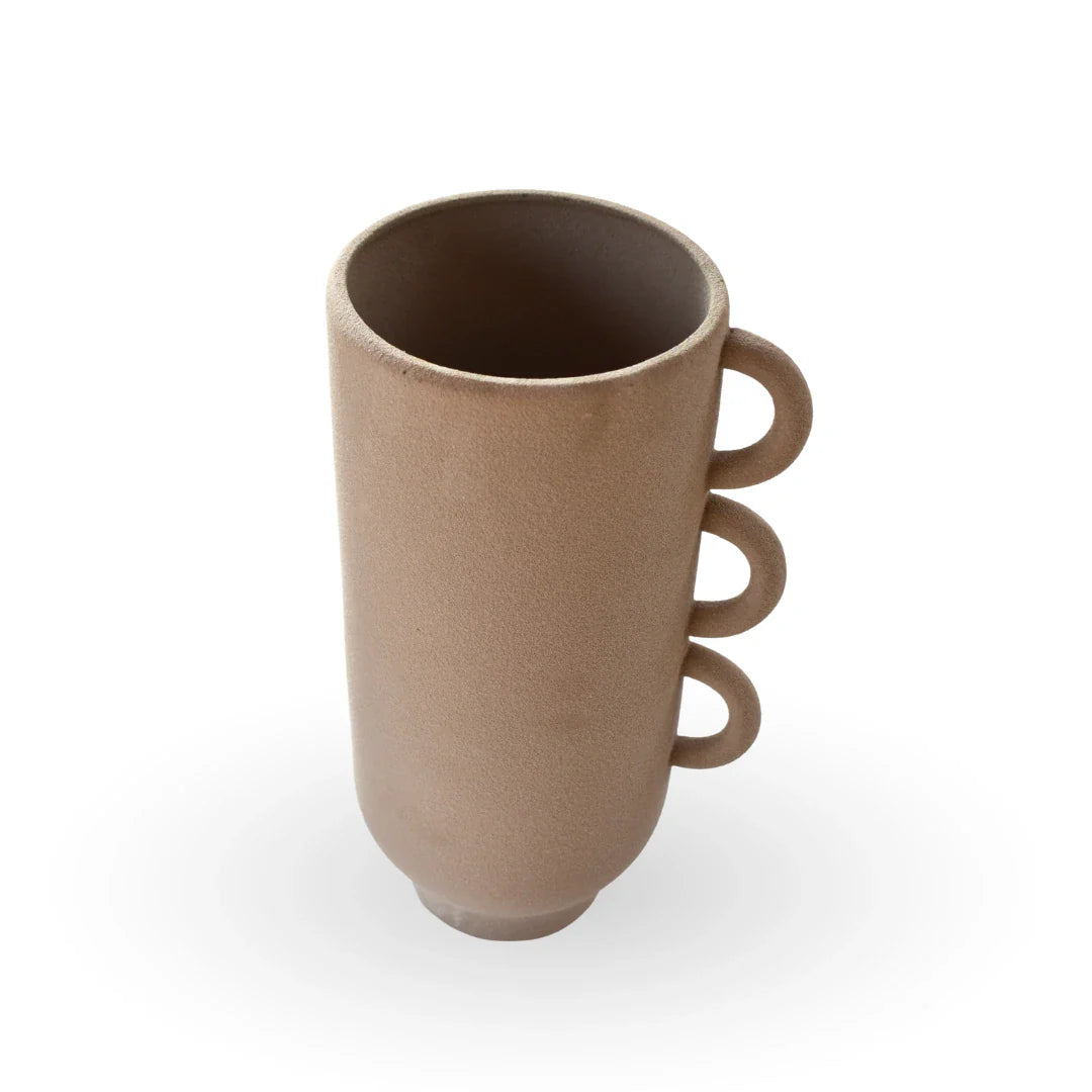 Terre gray decorative vase ceramic modern vase for contemporary home decor