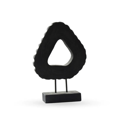 Tessen abstract sculpture fan form decorative accent for modern interiors