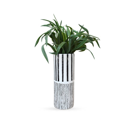 Thai blue strap fern artificial plant with long green leaves for modern decor