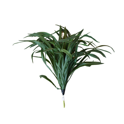 Thai blue strap fern artificial plant with long green leaves for modern decor